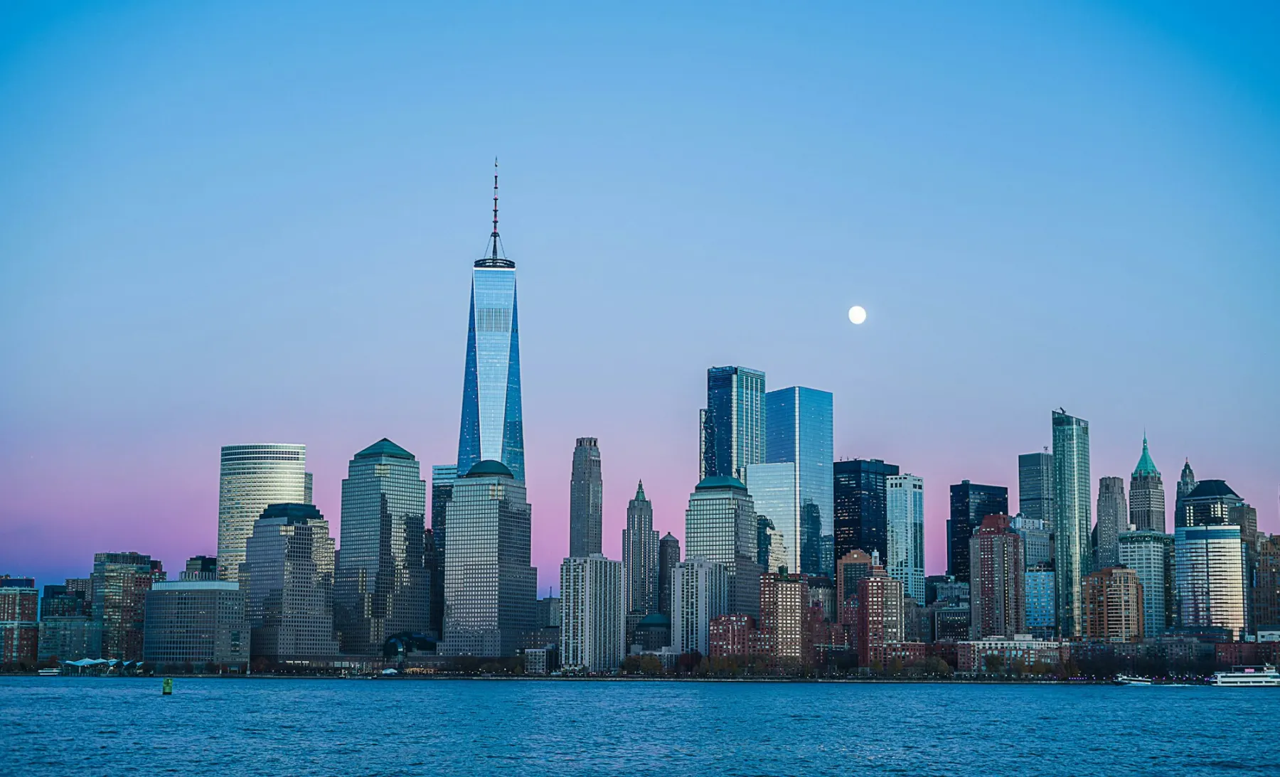 City lights suggesting evening busy hours